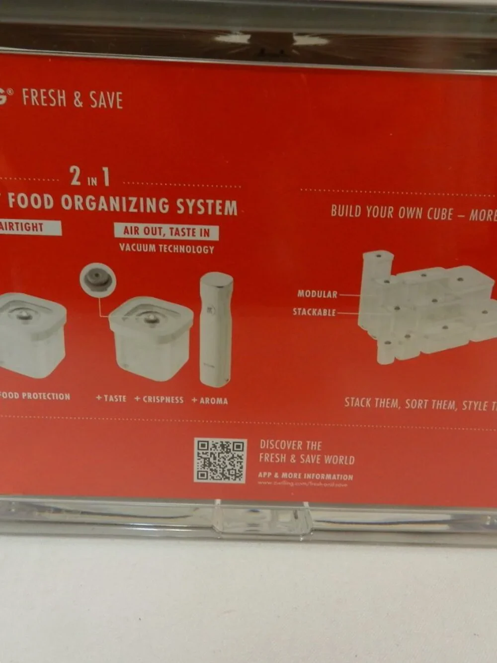 ZWILLING Fresh & Save Cube 2 L Box Airtight Dry Food Storage Container NEW